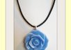 send you a resin flower necklace on black 100 percent cotton or hemp cord to US addresses only