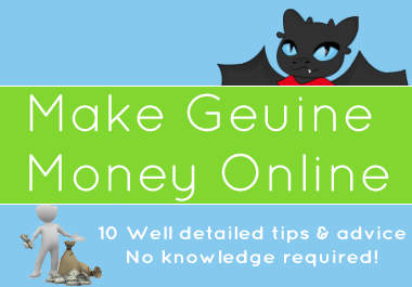 give you 10 tips to make genuine money online big1