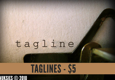 write you a new tagline for you or your business big1