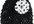 ship you a Black Beanie with Black Polka Dots Silk Daisy