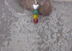 make you jade heart  Rasta earrings small1