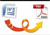 convert word documents file to pdf format HIGH quality