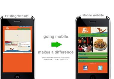 convert 1 page website to Mobile website big1