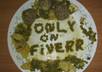 write anything you want with my lunch, say something and then eat it