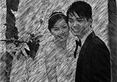 convert 3 of your photos into pencil sketched images big1