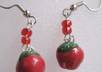 make a pair of  polymer clay apples for your teacher on the first day of school