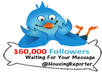 tweet your message to 164,000+ UNIQUE followers small1