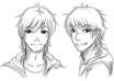 sketch a high quality MANGA style portrait