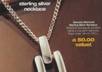 send you a sterling silver necklace with a genuine diamond pendant