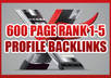 create 600 high page rank  profile backlinks small1