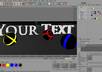 put your text on this beautifully rendered text image with cool balls and lighting