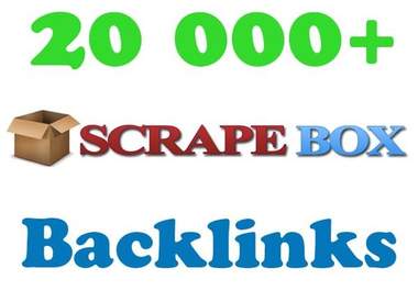 create over 20 000 guaranteed BACKLINKS using Scrapebox big1