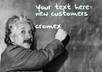 put your text onto Einsteins chalk board