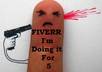 kill my finger promoting your website, product or saying anything you want