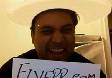 hold your Brand Sign and Say Great Things about it in Stupid and retarded way big1
