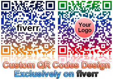 create 3 Custom QR Codes With Your Logo, Image or Colors big1
