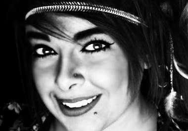 make a professional black and white portrait from a colored image big1