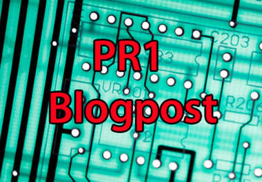 write a blogpost on my PR1 technology blog with your link big1
