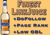 give you 5 unique instant DOFOLLOW backlinks with real page rank 4 to 2 and less outbound links small1