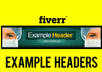 design a professional header for your site in 24hrs
