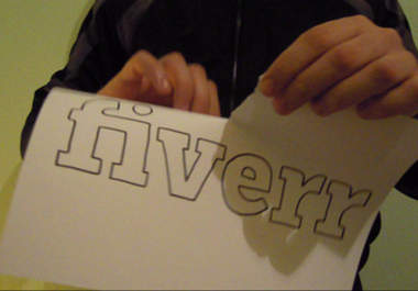 restore your message or logo from pieces of paper big1