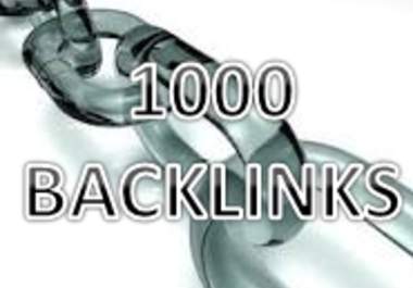 build 1000 BACKLINKS Guaranteed Plus Free Bonus big1