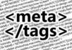 optimise your Joomla home page META Tags