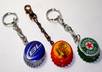 make 1 beer bottle cap keychain with a digital image, 3 beer cap magnets, 3 picture magnets, or 3 double sided caps w/ picture/beer logo small1