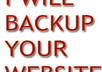 create a backup of your website