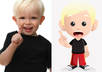 turn your kid into a cartoon Mascot