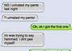 make a Iphone conversation saying any thing you like