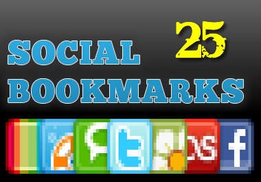social BookMark your website to 25 of the most popular and high pr social bookmarking networks for seo and search engine ranking boost big1