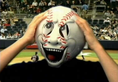 yell at someone as a funny angry Baseball big1