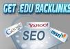 build a LINKWHEEL with 16 site EdU High Pr And Then Create more 3000 Backlinks profile On Them Dominate The First Page google