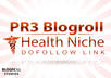 give you a PR3 Health Niche Blogpost with 2 dofollow niche related links