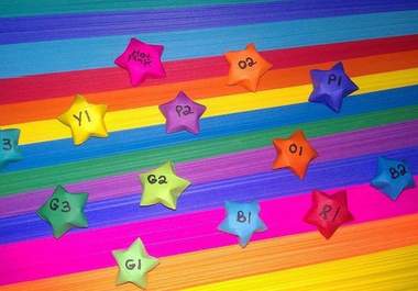 make and mail you 100 personalized colorful origami lucky stars big1