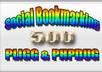 give you 500 backlinks on social BOOKMARKING sites