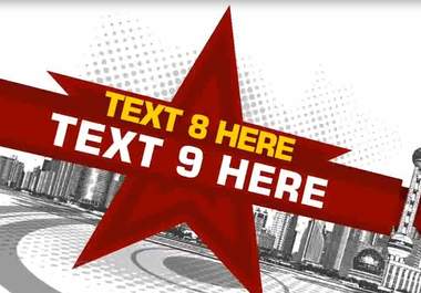 make a cool Star Video intro with your own text big1