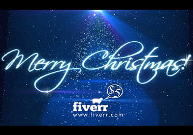 create Magic Greeting Christmas video card with your logo or name big1