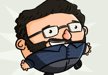 draw a funny round cartoon caricature of anyone big1