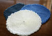 crochet 2 coasters