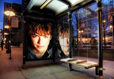 place your photo in the bus stop billboard big1