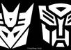 make you 2 Transformers vinyl car window decals, 1 autobot and 1 decepticon,