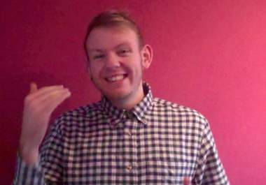 record a funny video, in Full HD, of me speaking a made up language with subtitles to say whatever you want big1