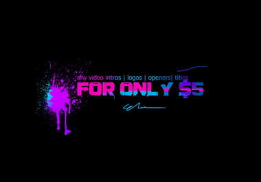 customize you any video LOGO from this list big1