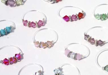 teach you how to make stretchy crystal toe rings big1
