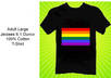 send you a Large Gay Lesbian LGBT Rainbow Flag Jerzees Tee
