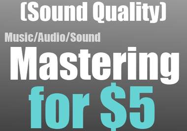 master your audio or song, and/or improve the sound quality, big1