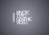 create Awesome Kinetic Typographic Text Animation Video small1