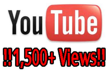 give Your Video 1,500+ Real Human Youtube Views big1